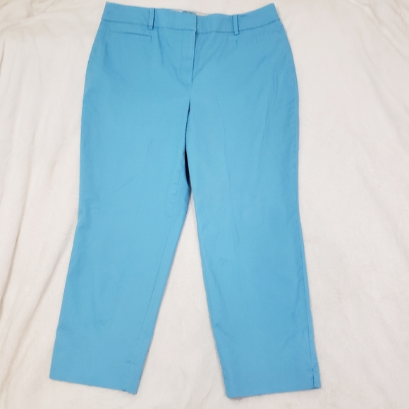 light blue ankle pants